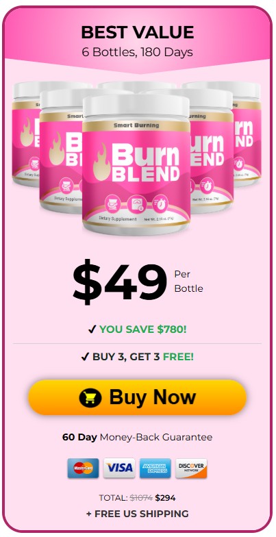BurnBlend 6 Bottle Price